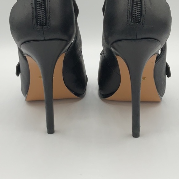 Pour La Victoire High Dress Cage Stiletto Pumps size 7 - Picture 4 of 13